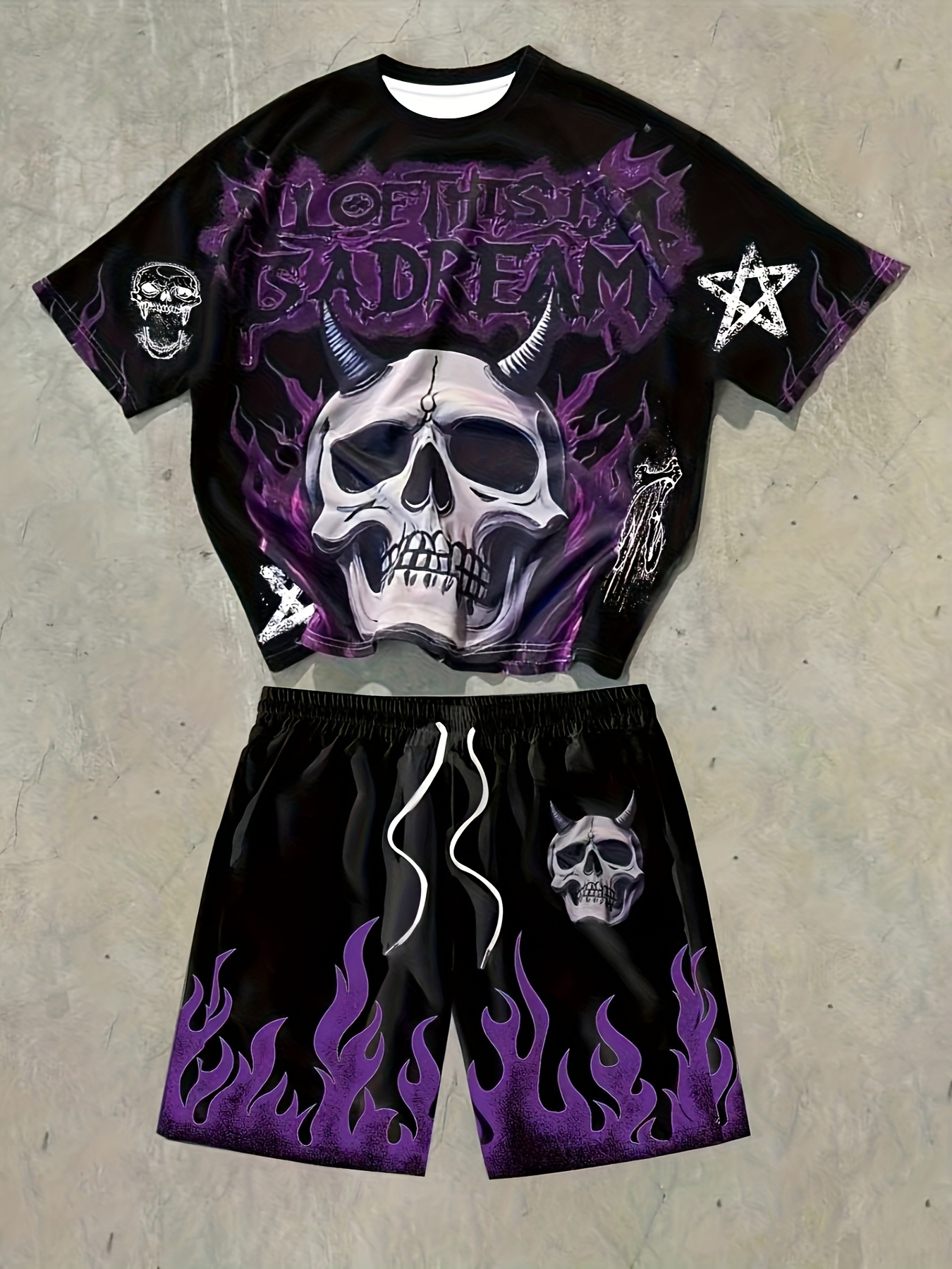 Summer Clothing Styles Men - Hot Selling men's New Skull Letter