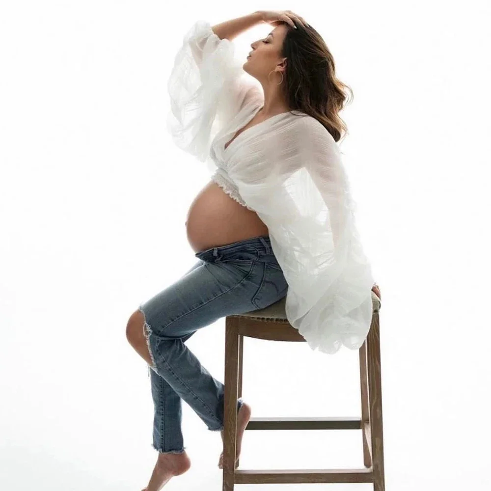 Summer Clothing Colors - Maternity Photography Dress Chiffon Summer Photo