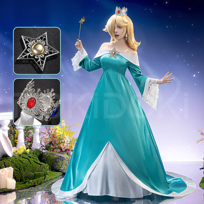Romper Playsuit Women - HCos Rosalina Women Princess Cosplay Costume