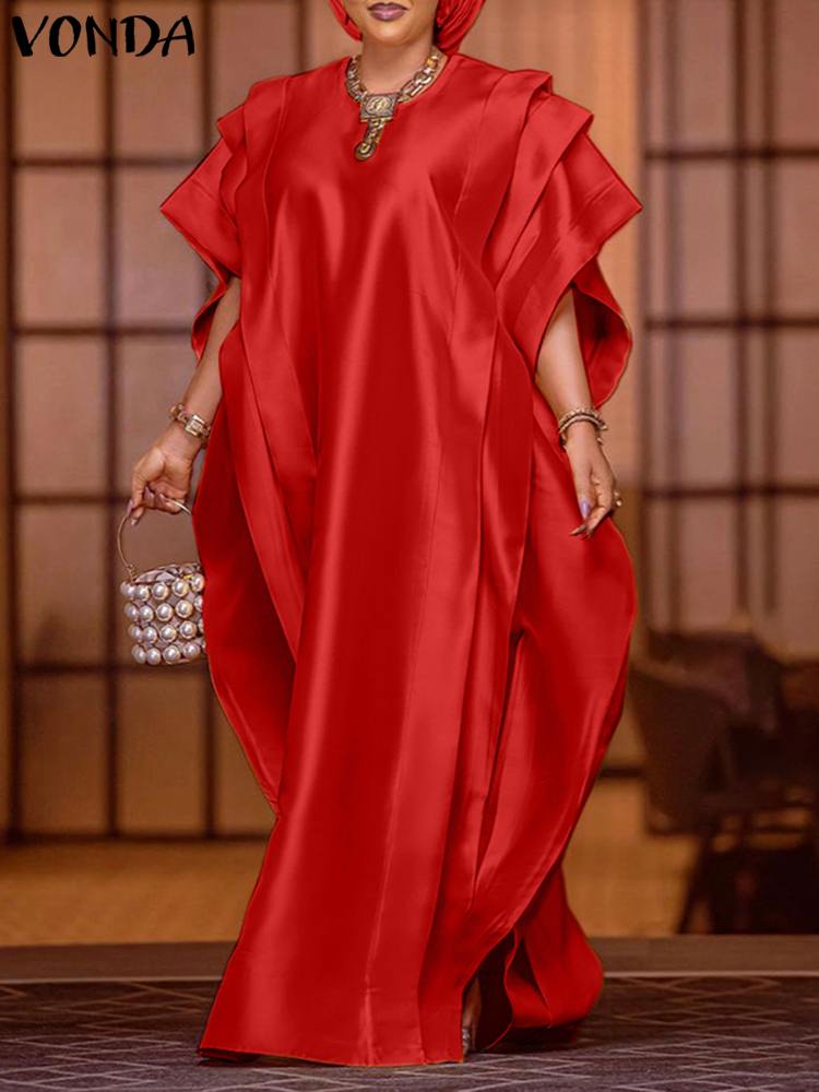 Summer Clothing Colors - Plus Size 5XL VONDA Summer Maxi