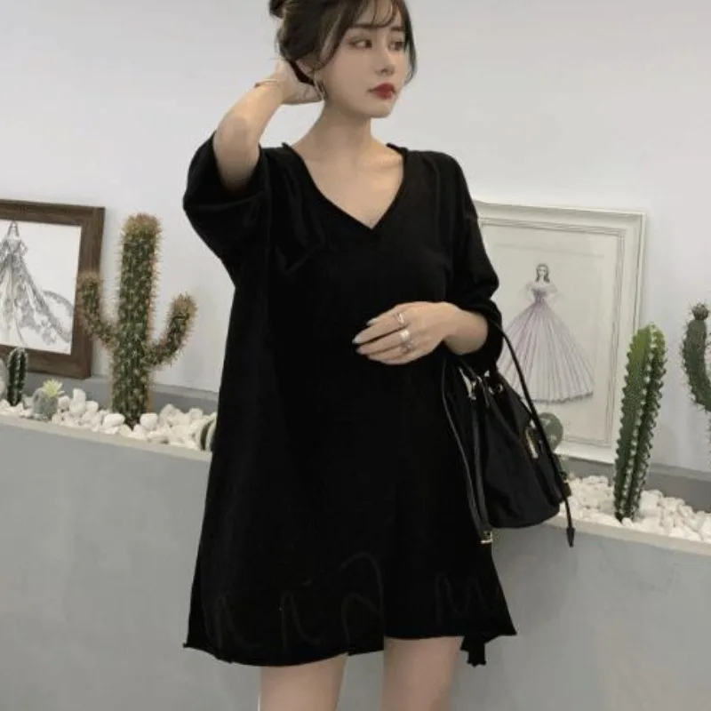 Summer Clothing Reviews - Long Short Sleeve Baggy T Shirt