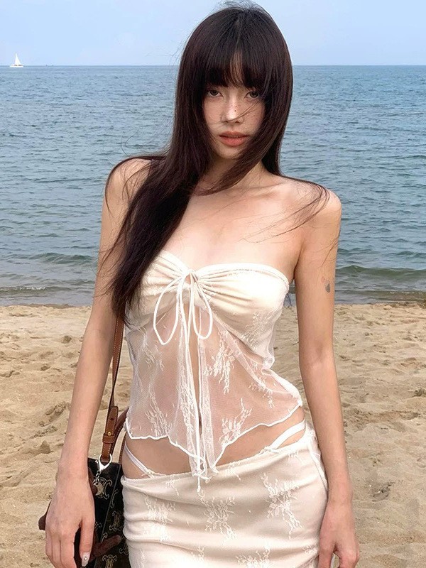 Summer Clothing Usa - Summer Women's Clothing Sexy Lace Strapless