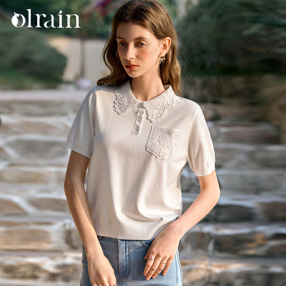 Summer Jumper Clothing - OLrain White Pullover Sweater Women 2026