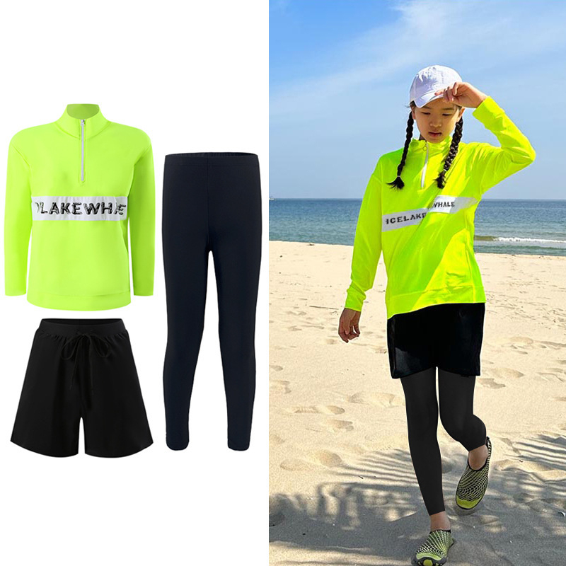 Three Piece Long Sleeve Neon C - Rash Guard Long Sleeve reseña y precio