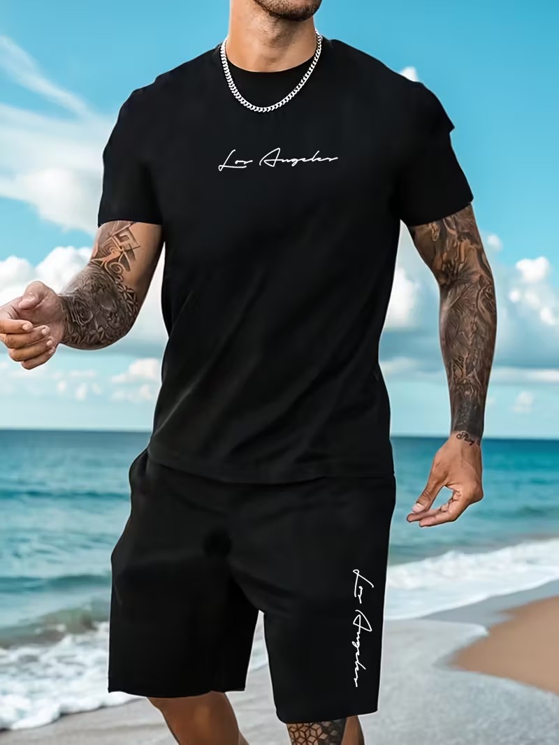 2026 3D Simple Casual Men's T- - Summer Clothing Styles Men reseña y precio
