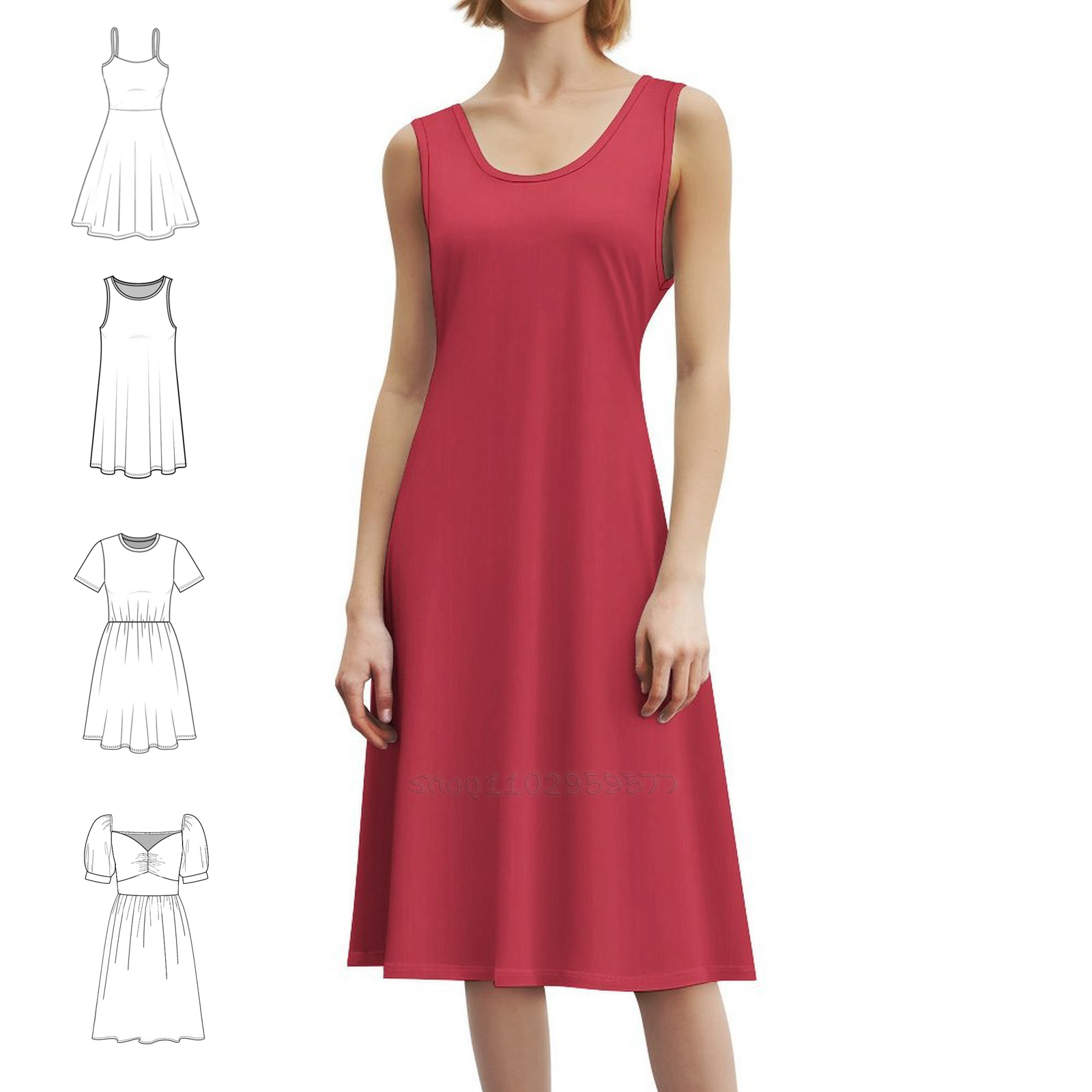 Paprika Floral Smock Dress For - Summer Clothing Colors reseña y precio