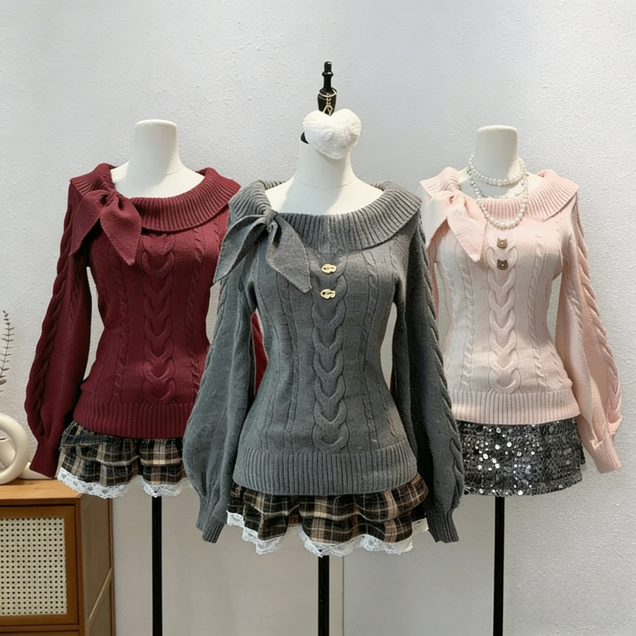 Y2K Korean Sweaters Turn-Down  - Summer Jumper Clothing reseña y precio