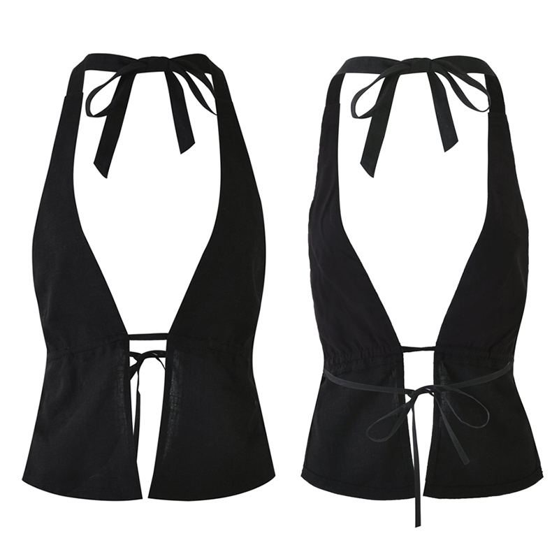 Black Sexy Slim Halter Suspend - Summer Clothing Reviews reseña y precio