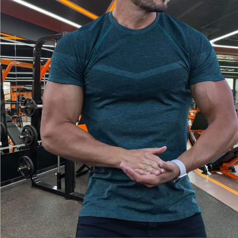 2025 Men's gyms sports T-shirt - Summer Clothing Men 2025 reseña y precio