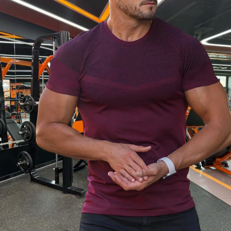2025 Men's gyms sports T-shirt - Summer Clothing Men 2025 reseña y precio