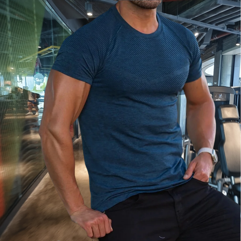 2025 Men's gyms sports T-shirt - Summer Clothing Men 2025 reseña y precio