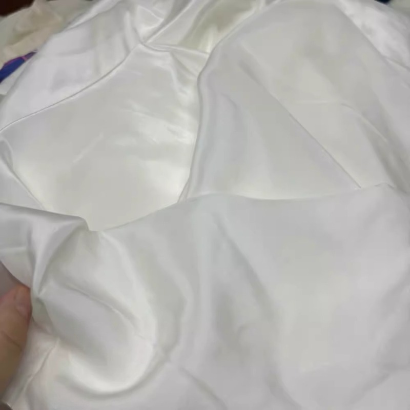 Mulberry Silk White Solid Colo - Summer Light Clothing reseña y precio