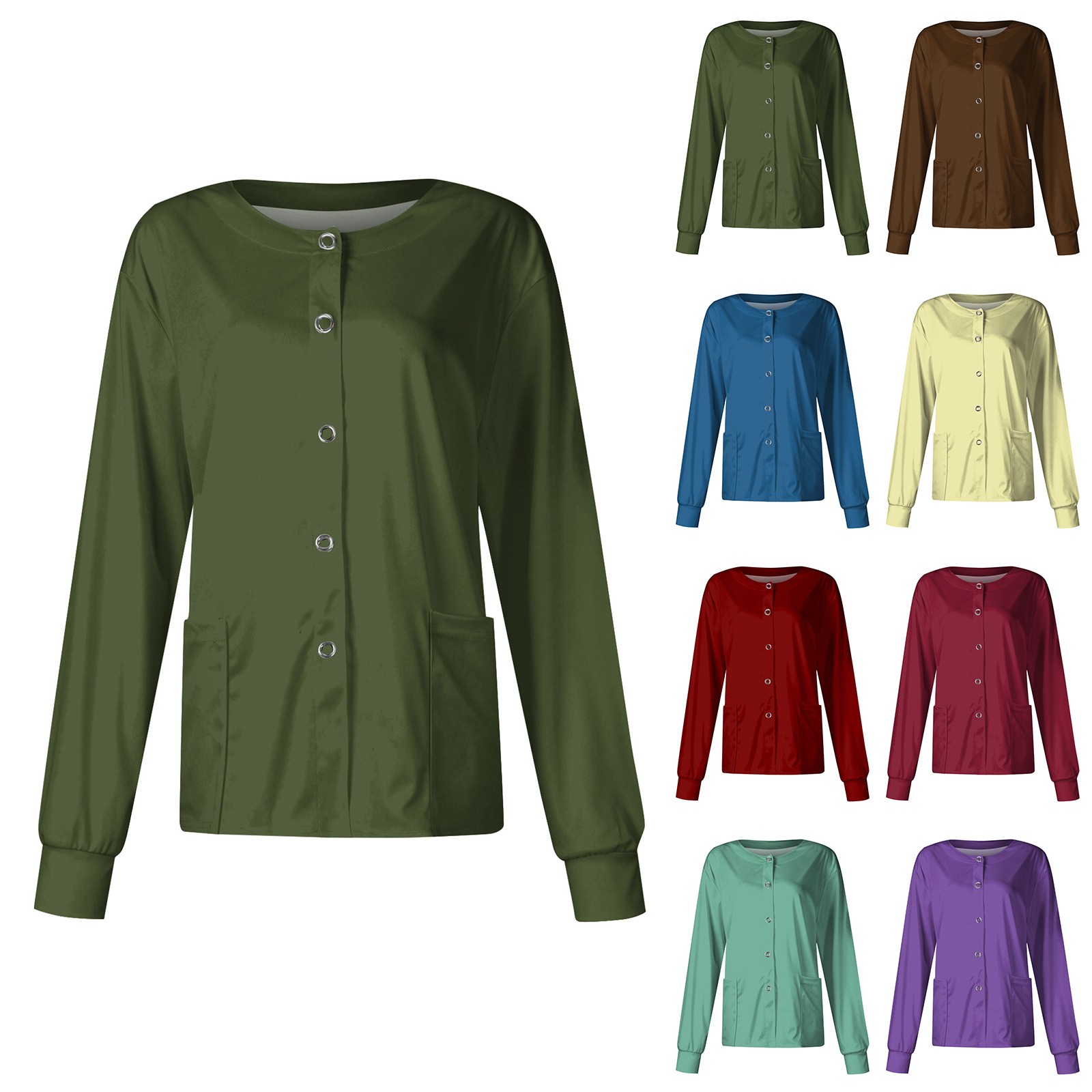 Women Long Sleeve Pocket Worki - Rash Guard Long Sleeve reseña y precio