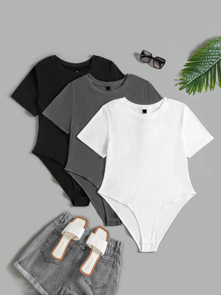 Plus Size Women's Round Neck S - Romper Playsuit Women reseña y precio