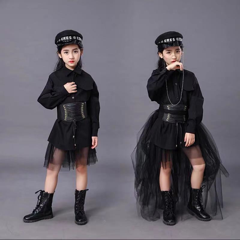 Children's Black Suit Girls Mo - Summer Clothing Set For Girls reseña y precio