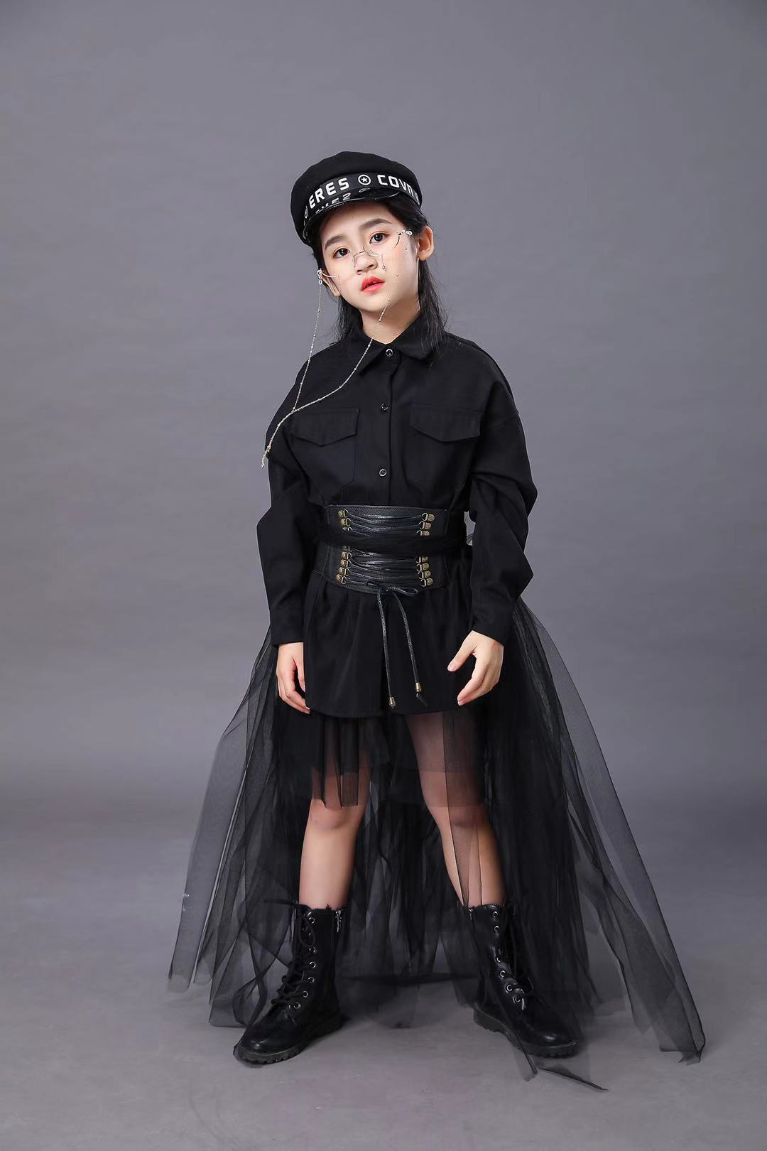 Children's Black Suit Girls Mo - Summer Clothing Set For Girls reseña y precio