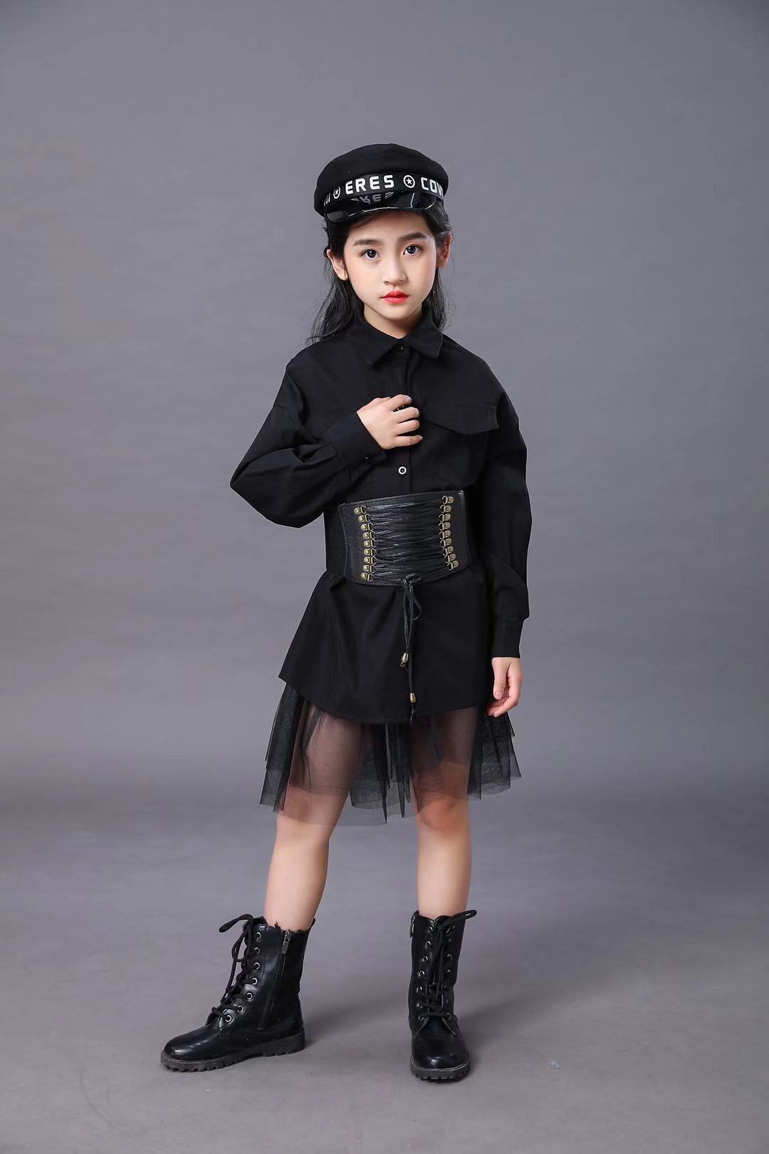 Children's Black Suit Girls Mo - Summer Clothing Set For Girls reseña y precio