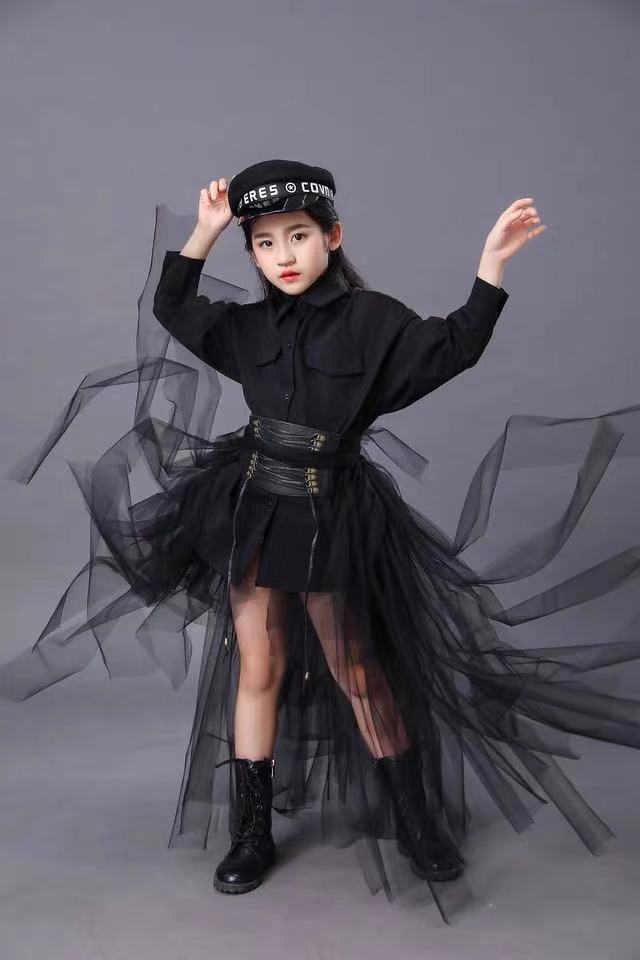 Children's Black Suit Girls Mo - Summer Clothing Set For Girls reseña y precio