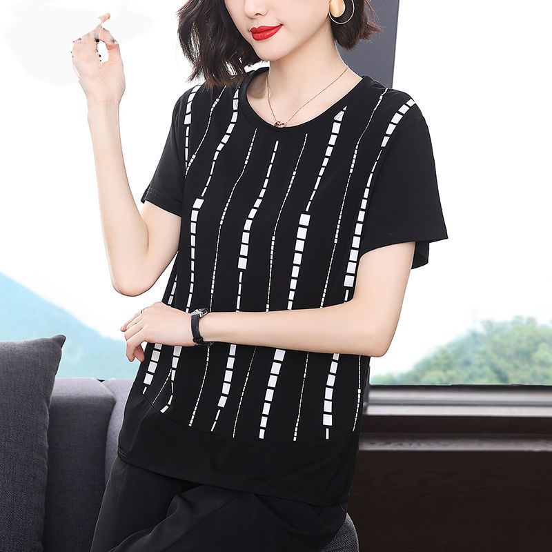 Leisure Elegant Fashion Round  - Summer Clothing For 60 Year Old Woman reseña y precio