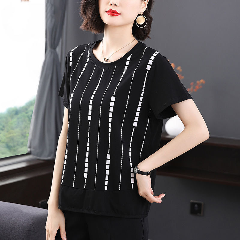 Leisure Elegant Fashion Round  - Summer Clothing For 60 Year Old Woman reseña y precio