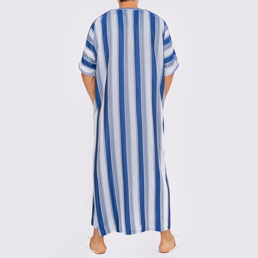 Men's Short Sleeve Long Robe L - Summer Clothing Material reseña y precio