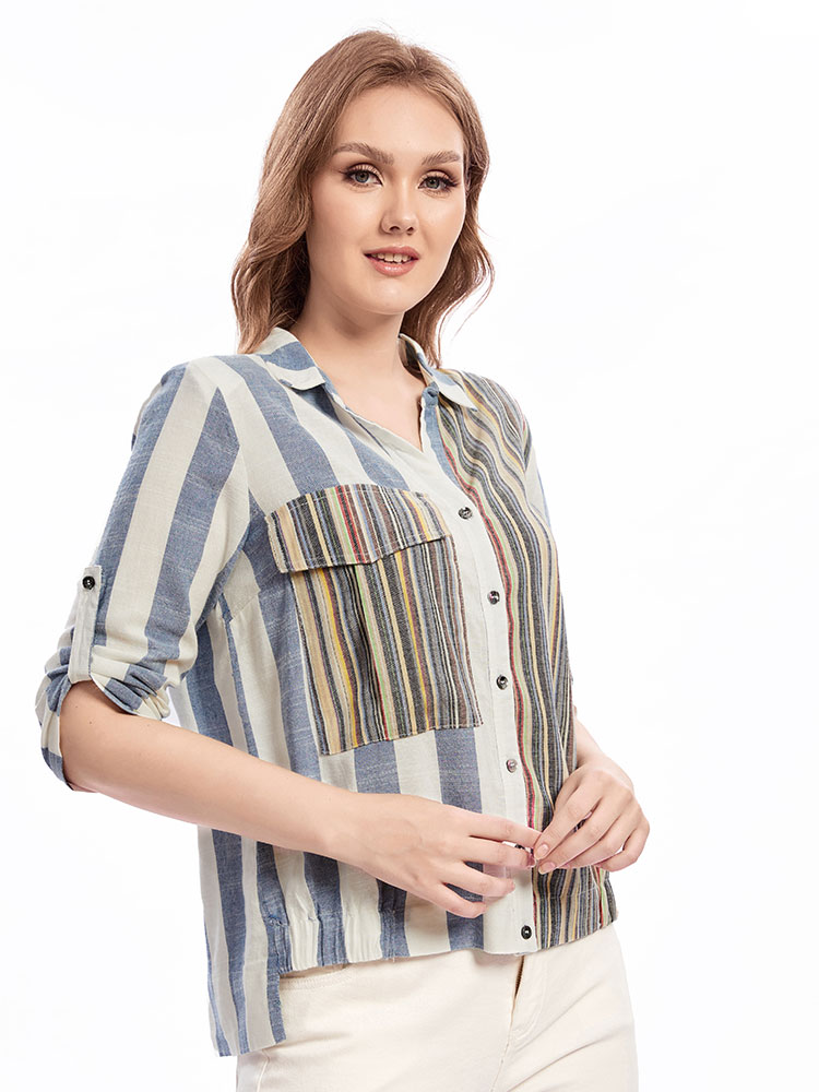 Womens plus size woven lapel s - Summer Clothing Colors reseña y precio