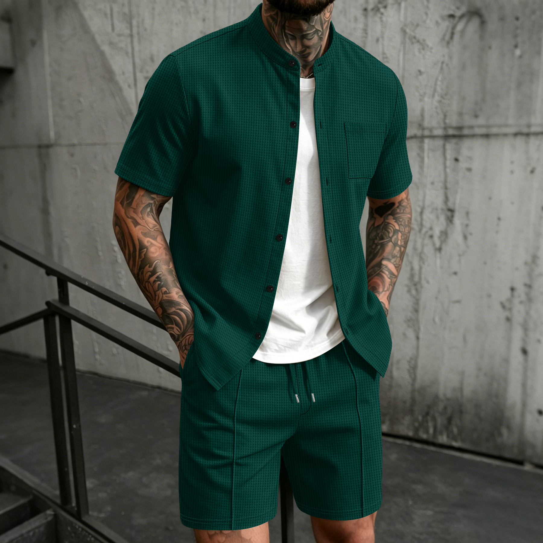Men's 2 Piece Outfit, Stand Co - Summer Clothing Men reseña y precio
