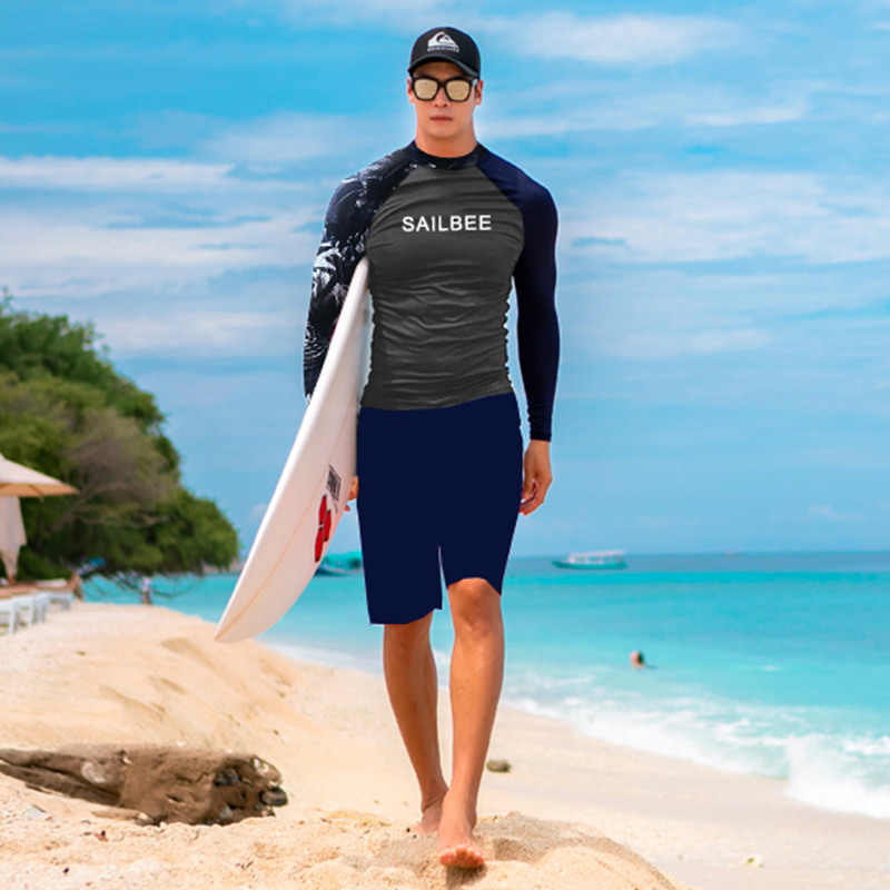 SAILBEE Men UV Protect Swimwea - Rash Guard Long Sleeve reseña y precio