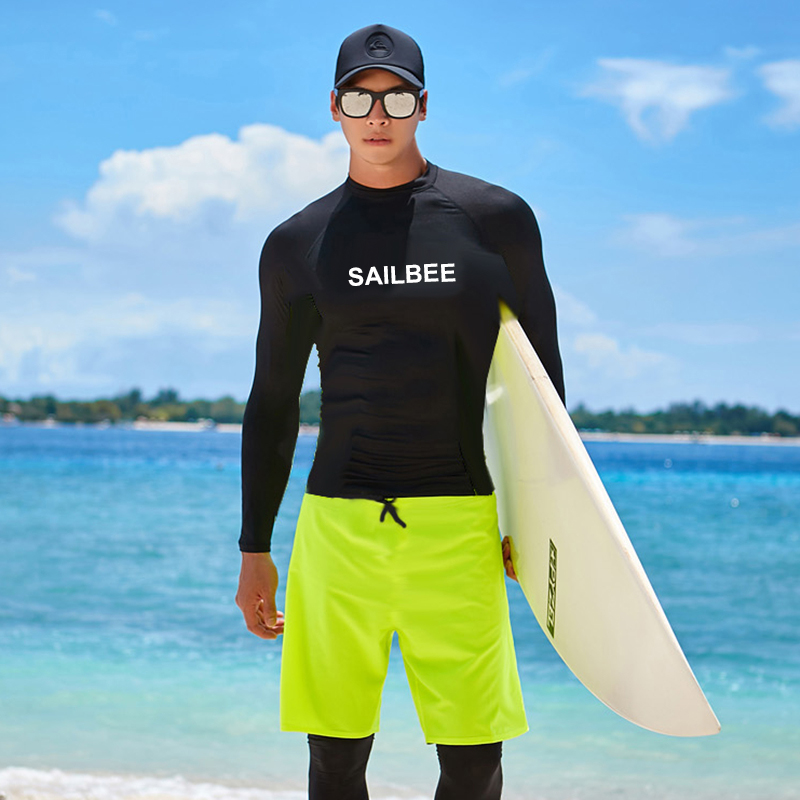 SAILBEE Men UV Protect Swimwea - Rash Guard Long Sleeve reseña y precio