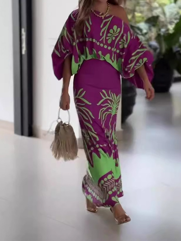 Sexy Women Print Two Piece Set - Summer Clothing Set For Girls reseña y precio