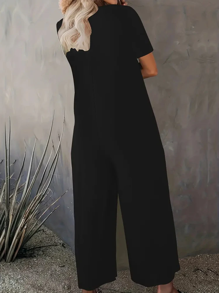 Summer Chic Solid Casual Pocke - Summer Clothing For 60 Year Old Woman reseña y precio