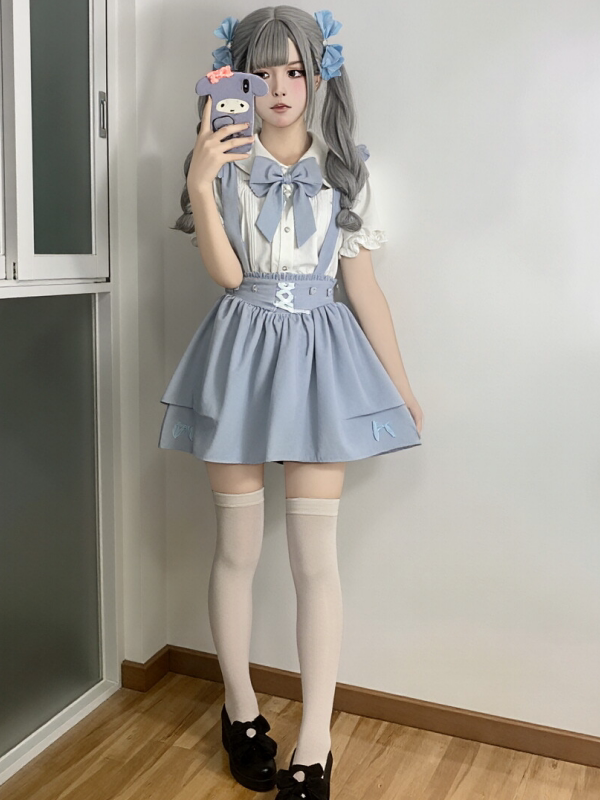 Summer Y2K Angel School Unifor - Summer Clothing Set For Girls reseña y precio