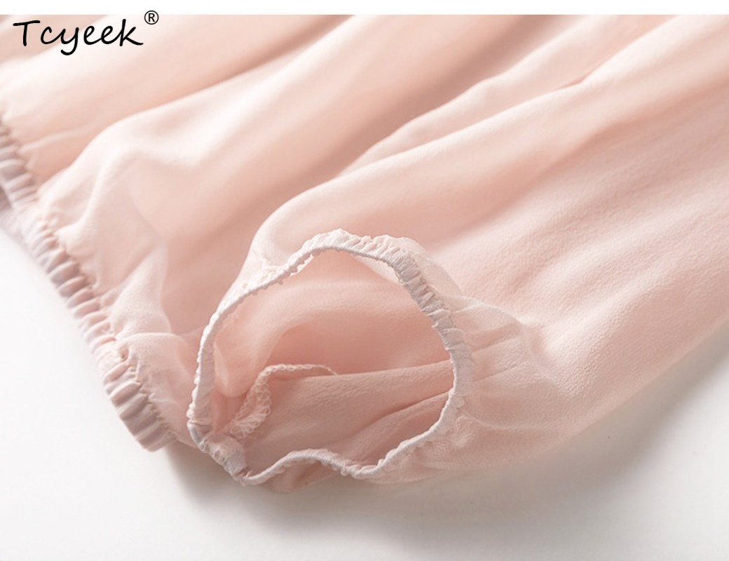 Tcyeek 100% Real Mulberry Silk - Summer Clothing Usa reseña y precio