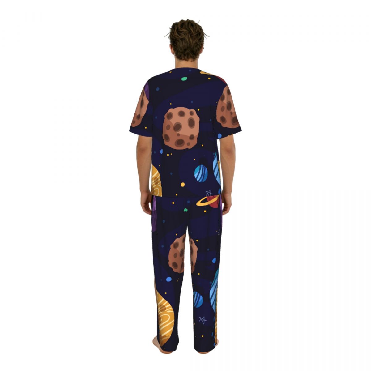 Men Pajamas Suit Short Sleeved - Summer Clothing Long Sleeve reseña y precio