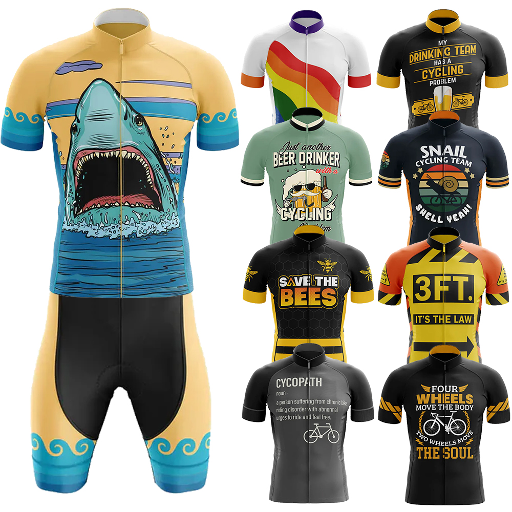 Shark Cycling Team Clothes Mtb - Summer Jumper Clothing reseña y precio