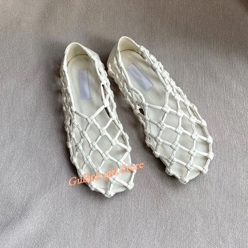 French Woven Mesh Hollow flat  - Summer Clothing Styles reseña y precio