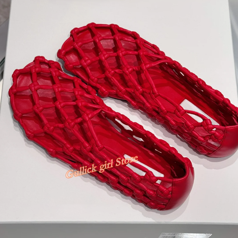 French Woven Mesh Hollow flat  - Summer Clothing Styles reseña y precio