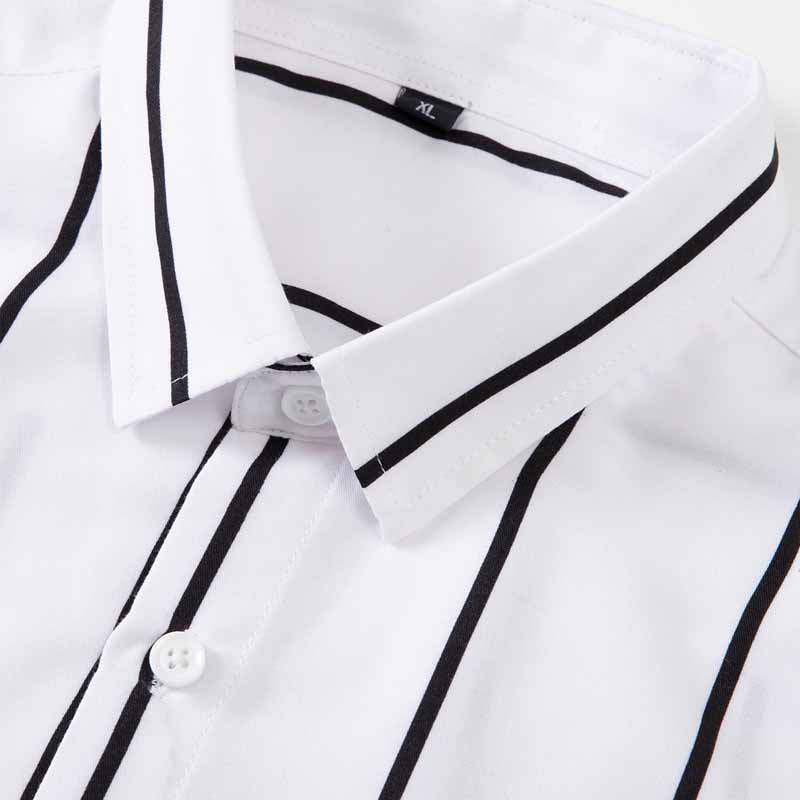 Men's Striped Dress Shirt Long - Summer Clothing Long Sleeve reseña y precio