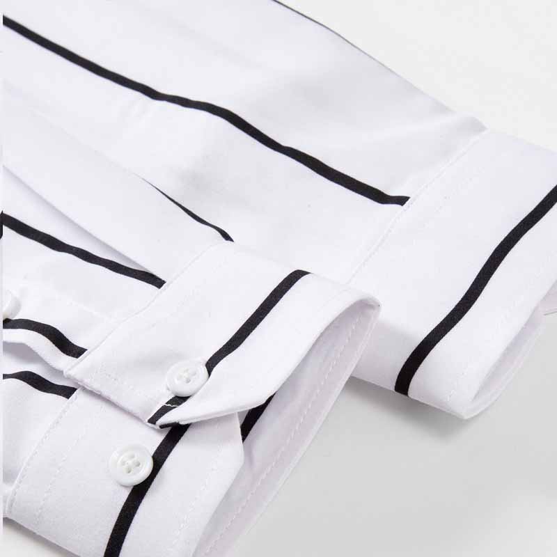 Men's Striped Dress Shirt Long - Summer Clothing Long Sleeve reseña y precio
