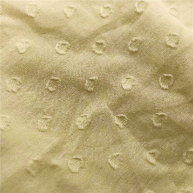 Solid Washed Cotton Polka Dot  - Summer Clothing Material reseña y precio