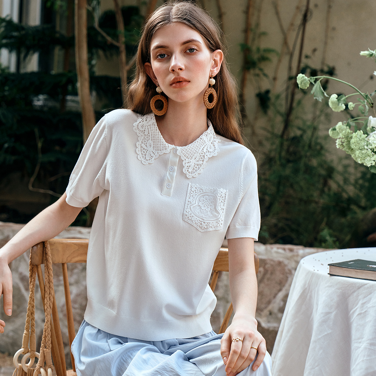 OLrain White Pullover Sweater  - Summer Jumper Clothing reseña y precio
