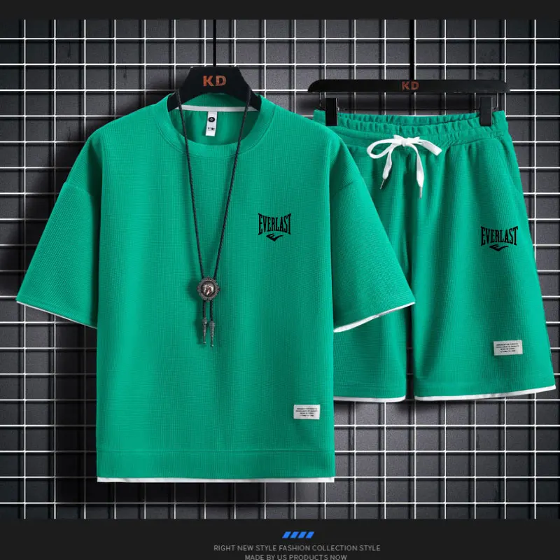 2026 Waffle Pattern 2 Piece Me - Summer Clothing Styles Men reseña y precio