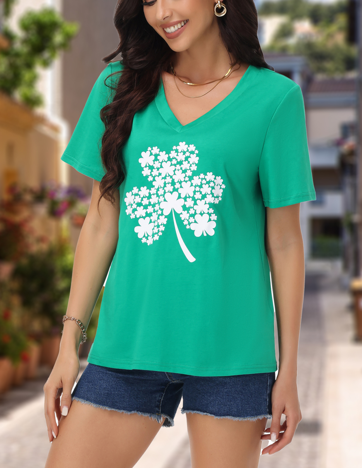 Women's Pure Cotton T-Shirt St - Ireland Summer Clothing reseña y precio