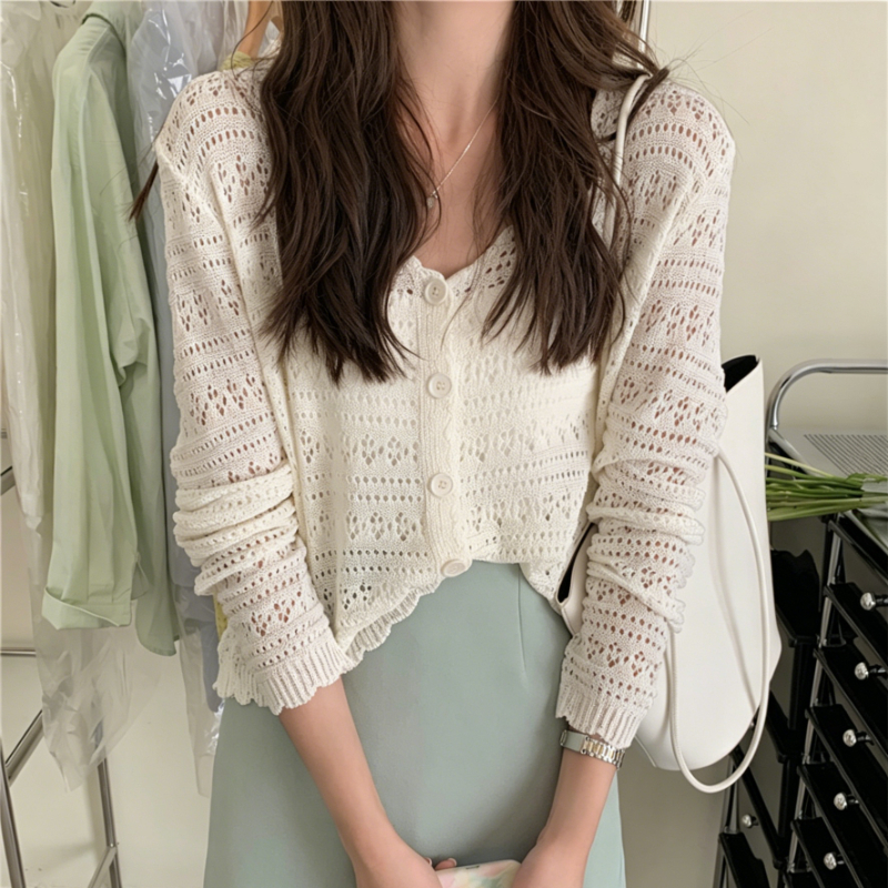 Summer Women Cardigan Button D - Rash Guard Long Sleeve reseña y precio