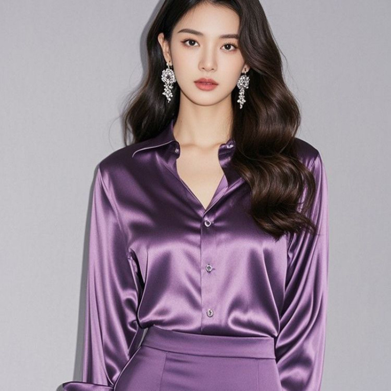 2025 Summer Women's Satin Shir - Summer Clothing Men 2025 reseña y precio