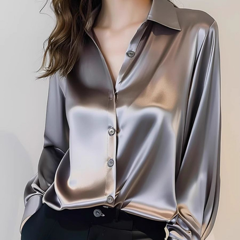 2025 Summer Women's Satin Shir - Summer Clothing Men 2025 reseña y precio