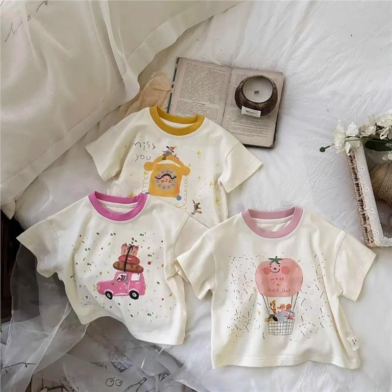 New Sweet Cartoon Short Sleeve - Summer Clothing Material reseña y precio
