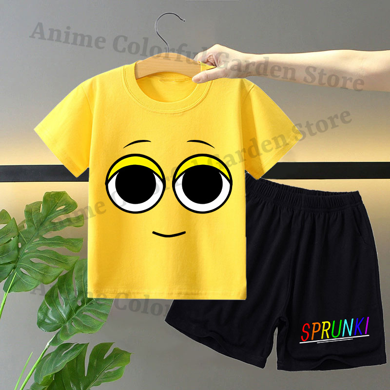 Sprunki 2pcs T-shirt and Short - Summer Clothing Set For Girls reseña y precio