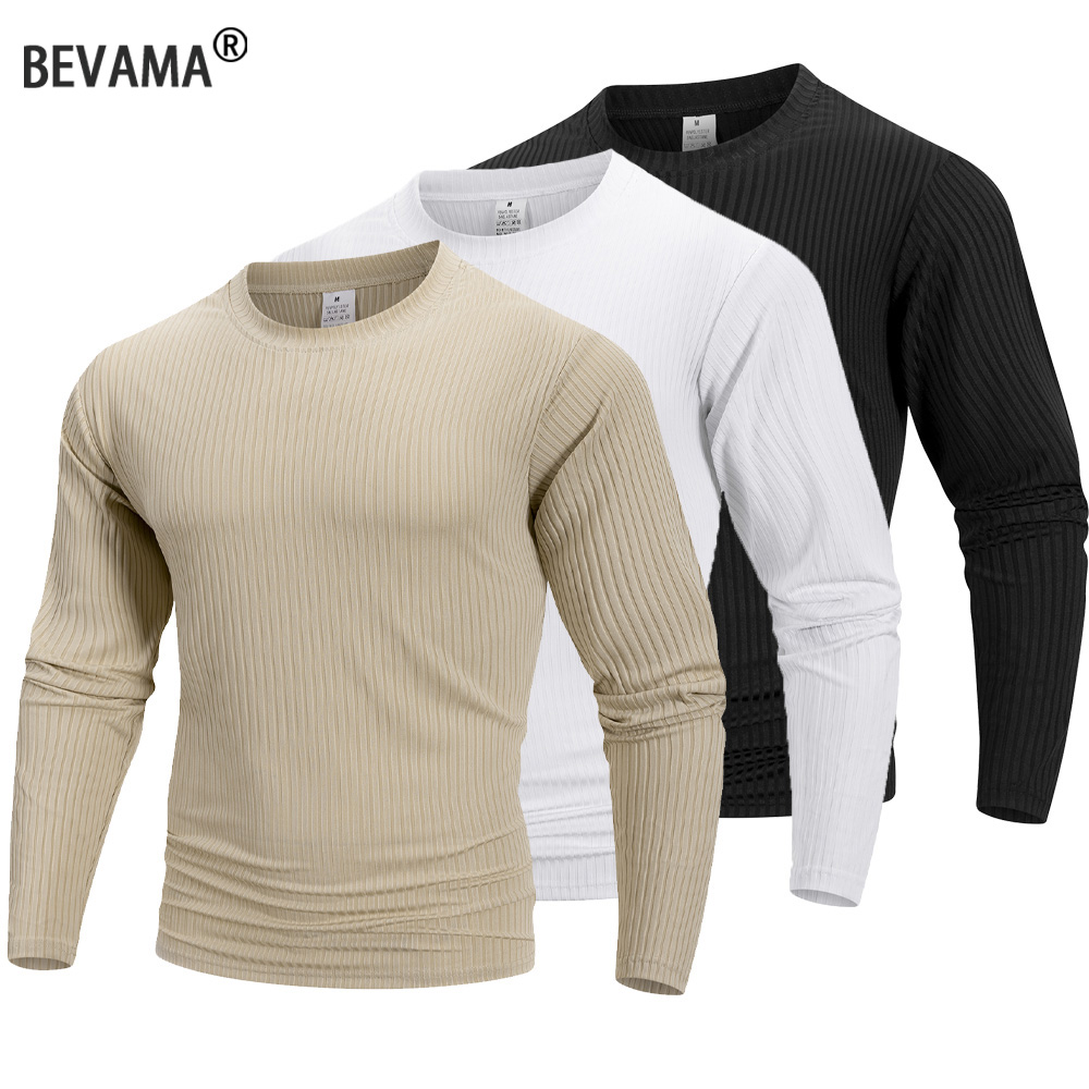 Spring Summer Men's Crew Neck  - Summer Clothing Long Sleeve reseña y precio