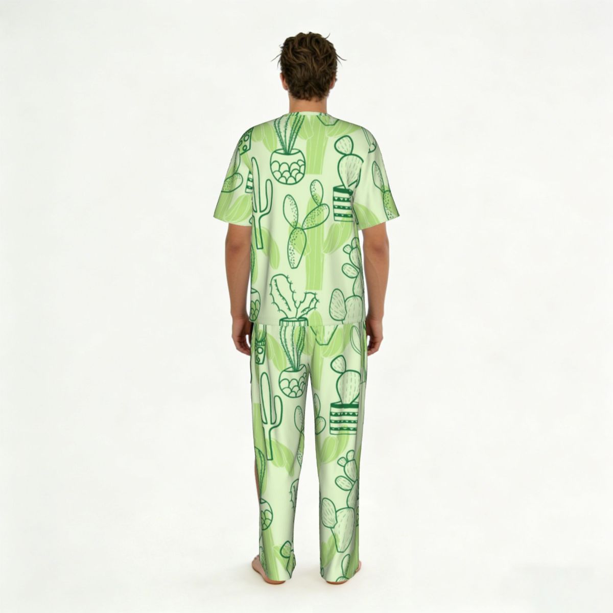 Men Pajamas Suit Short Sleeved - Summer Clothing Long Sleeve reseña y precio